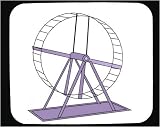 Mouse Pad with hjul, gerbil, domestic, wheel, exercise, mouse, pet, animal, hamster, rodent, exercise wheel