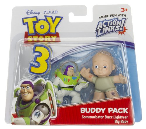 Communicator Buzz Light year, and Big Baby: Toy Story 3 Action Figure Links Buddy's Mini-Pack