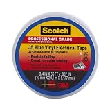 Scotch #35 Electrical Tape 10836-BA-10, 3/4-Inch x 66-Foot x 0.007-Inch, Blue