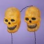 Set of 5 Battery Operated Musical Skull Novelty Halloween Lights