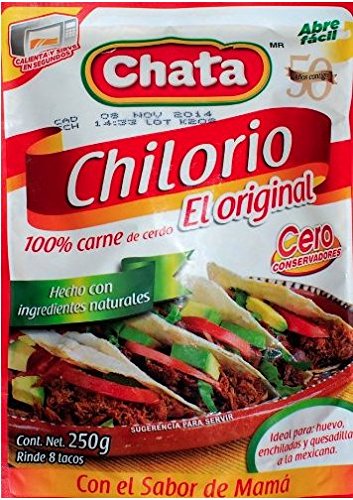 Chata Chilorio 100% Carne de Cerdo El Original 250g (Pack of 8)