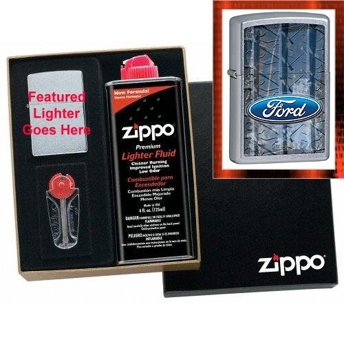 Ford Tire Tread Zippo Lighter Gift Set