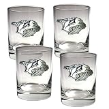 Nashville Predators NHL 4pc Rocks Glass Set - Primary Logo