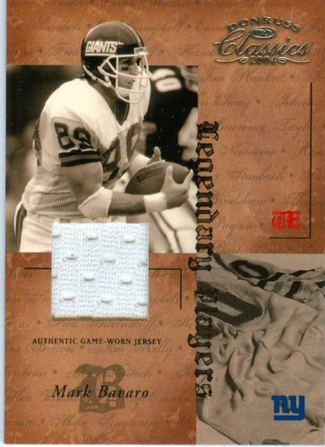 2004 Donruss Classics Authentic Mark Bavaro Game Worn Jersey Card