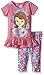 Disney Girls' 2 Piece Cute Sofia Legging Set