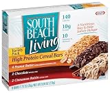 South Beach Living High Protein Cereal Bars, Variety Pack (Peanut Butter, Chocolate &Cinnamon Raisin), 8-Count Bars (Pack of 3)