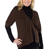 Liz L Empire Cardigan Spanish Brown