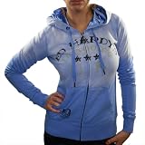 ED HARDY Christian Audigier Tattoo Studded Womens Hoodie Sweatshirt