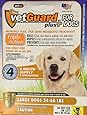 VetGuard Plus Flea & Tick Drops for Large Dogs, 34- 66 lbs, 6 Month Supply