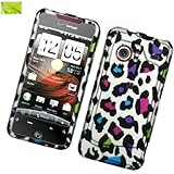 Premium Neon Rainbow Colorful Leopard Design, Rubberized Coated Surface Har ....