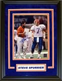 Steve Spurrier Florida Gators - with Wuerffel at National Championship Game - Custom Framed Autographed 8x10 Photograph