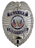 HWC Private Investigator Nickel Breast Badge