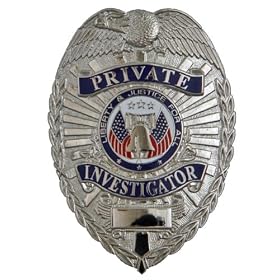 HWC Private Investigator Nickel Breast Badge