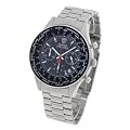 Detomaso Classic Herren-Armbanduhr XL Firenze Schwarz Chronograph Edelstahl SM1624C-BK1