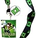 Green Lantern Logo Lanyard with Rubber Charm