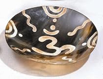 Om Shaman Smudge Bowl - Water Buffalo Horn From India
From Accessories - Offering Bowls/Smudge Vessels
