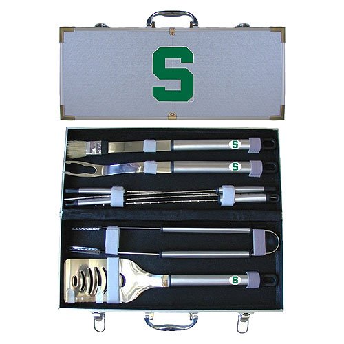Michigan State Spartans 8pc. BBQ Set w/Case - NCAA College Athletics - Fan Shop Merchandise