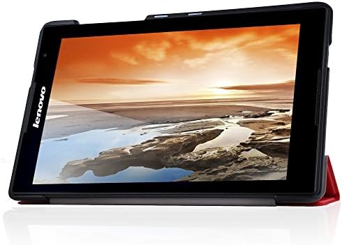 VSTN ® Lenovo Tab S8-50 ultra-thin Smart Cover Case with Auto Sleep / Wake function, Only fit Lenovo Tab S8-50 (Red)