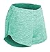 Women's Elastic Waist Marled Knit Activewear Lounge Shorts