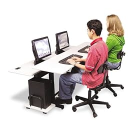 Split-Level Computer Training Table, 72 X 36, Top Component, Gray by Balt