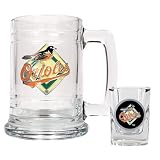 Baltimore Orioles Boilermaker Set  (Primary Logo)