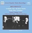 Beethoven : Sonate pour violon et piano "A Kreutzer" op. 47 ; Trio pour piano, violon et violoncelle op. 97 "L'Archiduc" ; Variations pour violoncelle et piano WoO 46