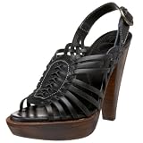 FRYE Women's Joy Huarache Sandal,Black,7.5 M US