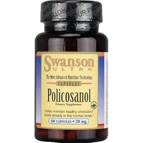 Swanson Ultra Policosanol (20mg, 60 Capsules)