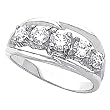14K White Gold Diamond Ring - 0.50 Ct.