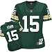 Women`s Green Bay Packers #15 Bart Starr Team Retired Premier Jersey - S
