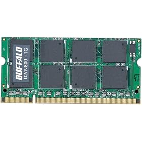 BUFFALO PC2-6400 800MHz 200Pin DDR2 S.ODIMM 1GB D2/N800-1G