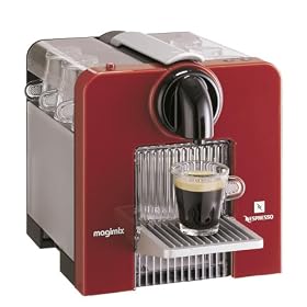 Magimix Nespresso Le Cube Automatic Coffee Maker (Red)
