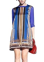 Cotton/Leather/Polyester/Silk/Wool Summer Winter General Print Club Dress/Party Dress 