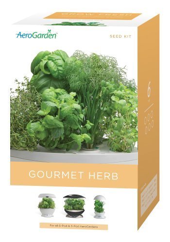 AeroGrow AeroGarden Gourmet Herb Seed Kit (for all 6-Pod and 3-Pod AeroGardens)