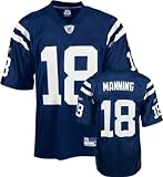 Peyton Manning Jersey: Reebok Blue Replica #18 Indianapolis Colts Jersey - X-Large