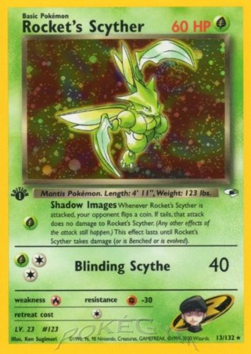 Rocket's Scyther - Gym Heroes - 13 [Toy]