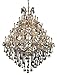 Elegant Lighting 2800G46G-GT/RC Maria Theresa 49-Light Chandelier, Royal Cut Rc Crystal, 46" x 62", Gold Finish with Golden Teak (Smoky)