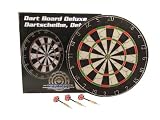 Dartscheibe Ø 45cm beidseitig bespielbar Dartboard inkl. 6 Dartpfeile Bar/Pub/Kneipe