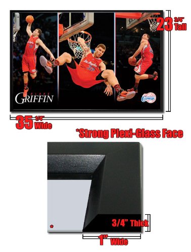 Framed Los Angeles Clippers Blake Griffin Dunk Poster 1518