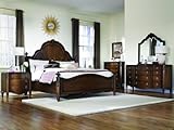 American Drew McClintock Couture Complete King Mansion Package #6 King Mansion Bed Chest Dresser Mirror One Nightstand w/Wood Top - 908-316R(316-317-R42-SK1)-020-M71-130-220-420