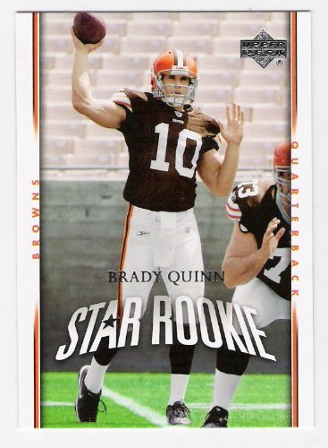 2007 Upper Deck #278 Brady Quinn - Cleveland Browns (RC - Rookie - Football Cards) Star Rookie Short Print (SP)