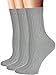 Flora&Fred Women's 3 Pair Pack Cotton Crew Socks