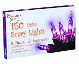 Christmas Source 620010 8 Function Purple Light Set with 150 Lights - Black Wire