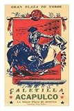 Bullfighting from Acapulco Premium Poster Print, 8x12