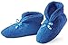 Collections Etc Ultra Plush Chenille Slippers, Royal Blue, Large