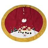 48" NFL Kansas City Chiefs Snowman Family Christmas Tree Skirt