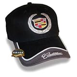 Cadillac Crest Hat Cap Black (Apparel Clothing) by Gregs Automotive LLC