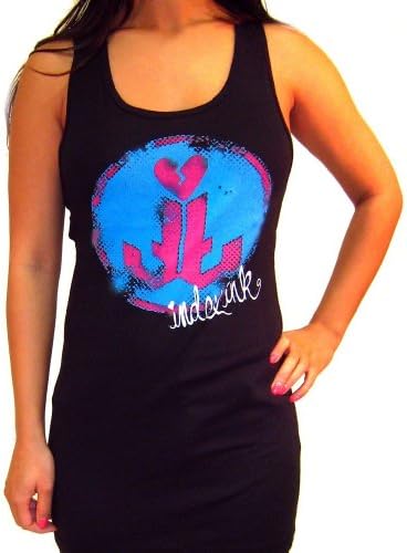 Index Ink Womens Racerback Tank Top Bubblelicious Index Logo - Black - Medium