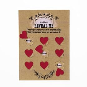 Talking Tables Valentines Love Lottery Game Cards