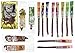 Buffalo Bills 15-Piece Beef Jerky & Beef Stick Sampler Black Velour Wine Gift Bag (15 mixed packs)